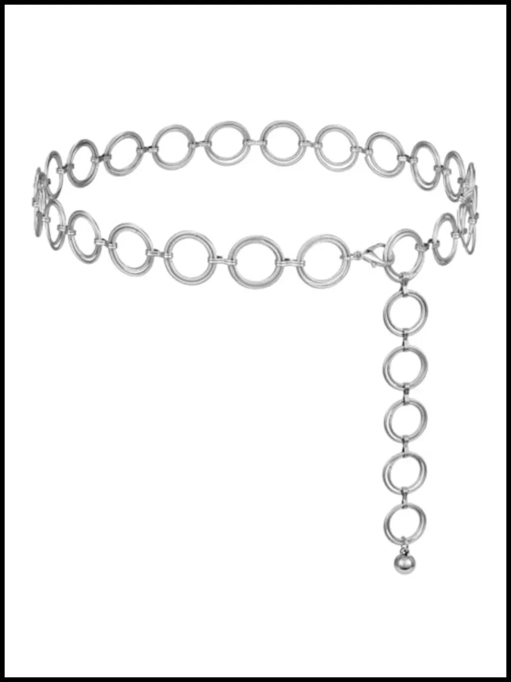 Multilayer Gold Silver Metal Link Body Chain Belt Ladies Waist Chain Belts